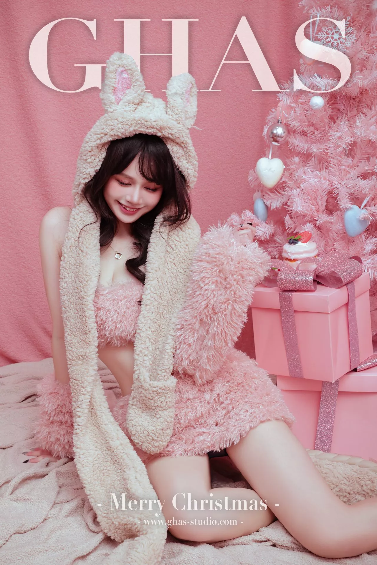 聖誕寫真-粉紅兔兔